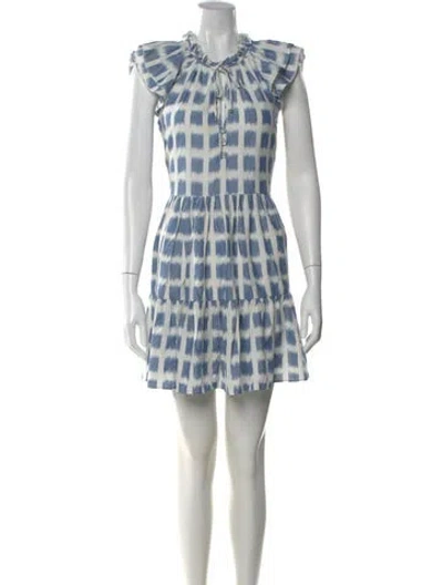 Pre-owned Veronica Beard Printed Mini Dress In Multi