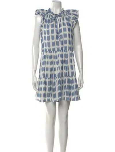 Pre-owned Veronica Beard Printed Mini Dress In Multi