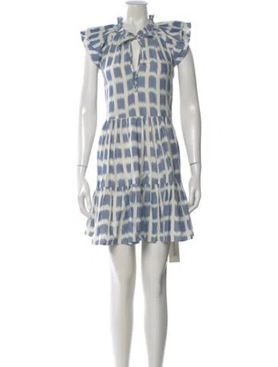 Pre-owned Veronica Beard Printed Mini Dress In Multi