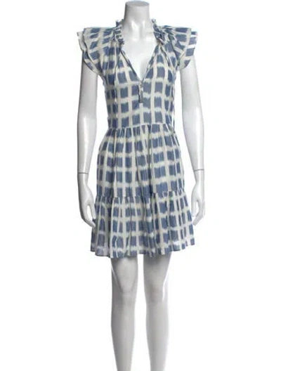 Pre-owned Veronica Beard Printed Mini Dress In Multi