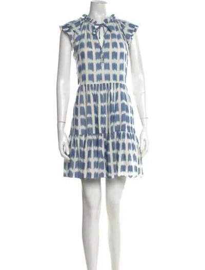 Pre-owned Veronica Beard Printed Mini Dress In Multi
