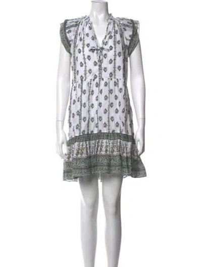Pre-owned Veronica Beard Printed Mini Dress In Multi
