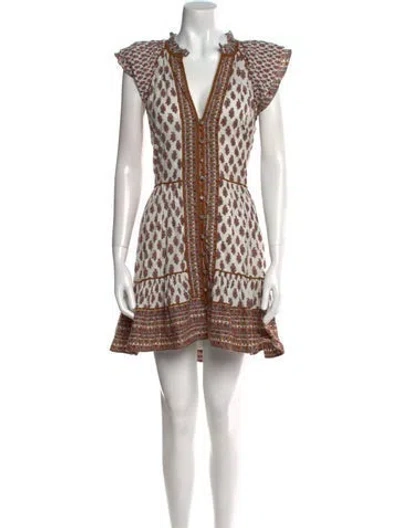 Pre-owned Veronica Beard Printed Mini Dress In Multi