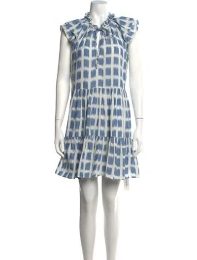 Pre-owned Veronica Beard Printed Mini Dress In Multi
