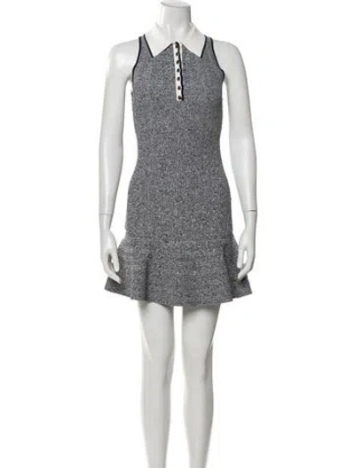 Pre-owned Veronica Beard Printed Mini Dress In Neutral