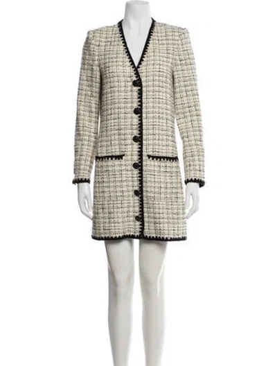 Pre-owned Veronica Beard Printed Mini Dress In Neutral