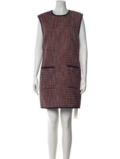 Pre-owned Veronica Beard Printed Mini Dress In Pink