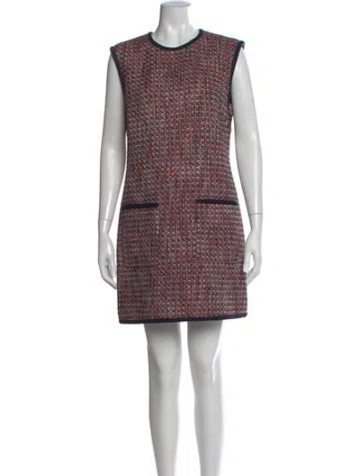 Pre-owned Veronica Beard Printed Mini Dress In Pink