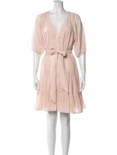 Pre-owned Veronica Beard Printed Mini Dress In Pink