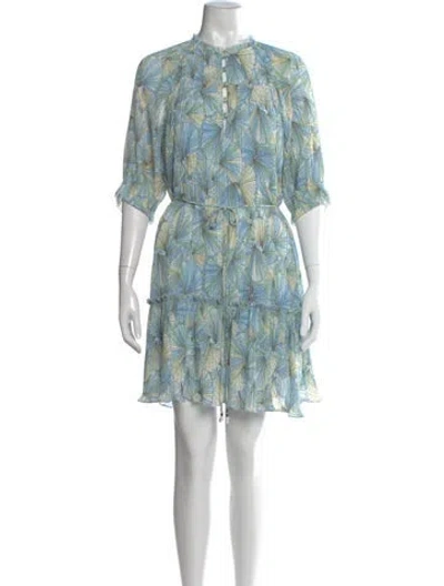 Pre-owned Veronica Beard Printed Mini Dress W/ Tags In Blue