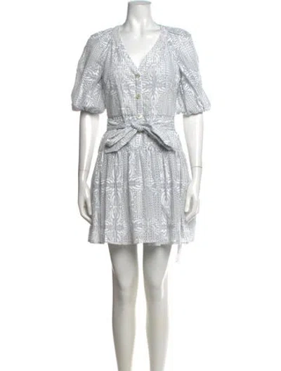 Pre-owned Veronica Beard Printed Mini Dress W/ Tags In Blue