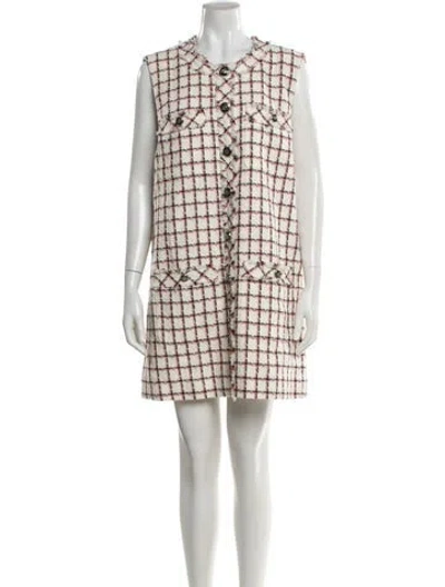 Pre-owned Veronica Beard Printed Mini Dress W/ Tags In Neutral
