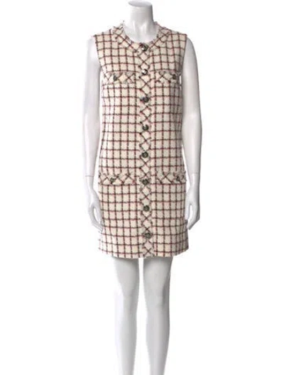 Pre-owned Veronica Beard Printed Mini Dress W/ Tags In Neutral
