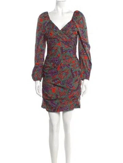 Pre-owned Veronica Beard Printed Mini Dress W/ Tags In Neutral