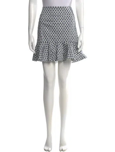 Pre-owned Veronica Beard Printed Mini Skirt In Multi