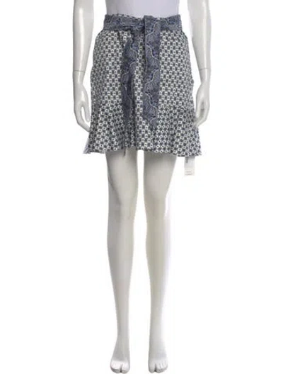 Pre-owned Veronica Beard Printed Mini Skirt In Multi
