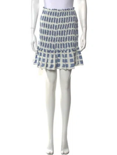 Pre-owned Veronica Beard Printed Mini Skirt In Multi