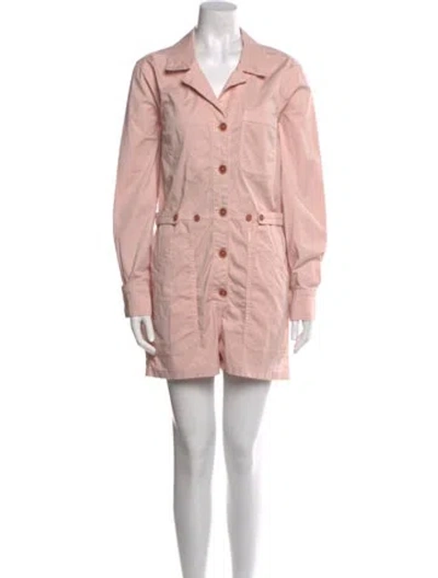 Pre-owned Veronica Beard Printed Romper In Pink