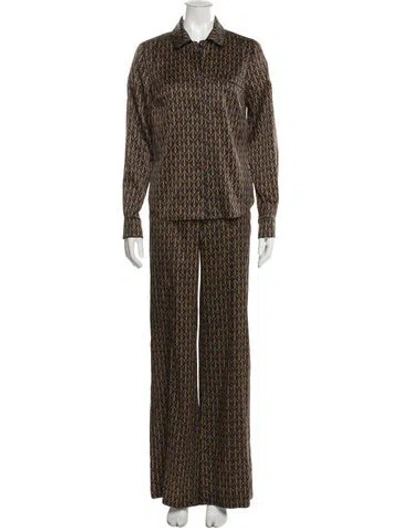 Pre-owned Veronica Beard Printed Set W/ Tags In Black