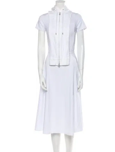 Pre-owned Veronica Beard Printed Shawl In White