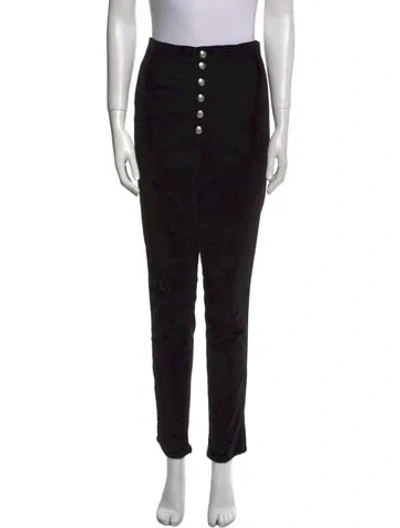 Pre-owned Veronica Beard Printed Skinny Leg Pants In Black