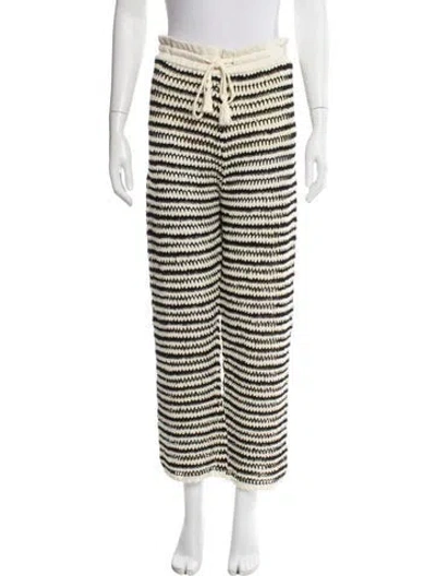 Pre-owned Veronica Beard Printed Straight Leg Pants In Neutral