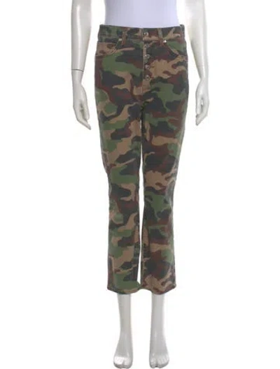 Pre-owned Veronica Beard Printed Straight Leg Pants W/ Tags In Green