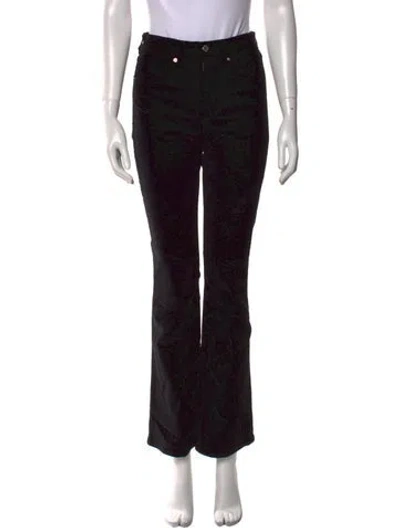 Pre-owned Veronica Beard Printed Wide Leg Pants In Black