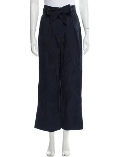 Pre-owned Veronica Beard Printed Wide Leg Pants In Blue