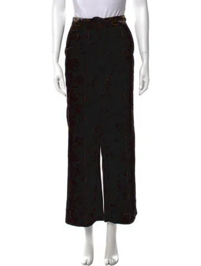 Pre-owned Veronica Beard Printed Wide Leg Pants W/ Tags In Black