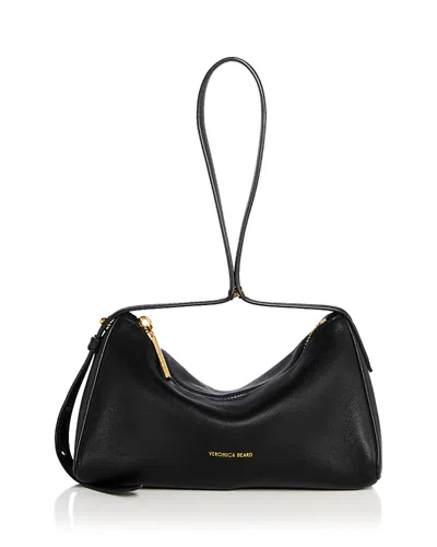 Veronica Beard Prism Convertible Leather Shoulder Bag In Black