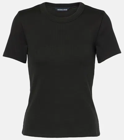 Veronica Beard Pruitt Ribbed T-shirt In Black