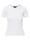 Veronica Beard Pruitt Ribbed Crew-neck T-shirt In White