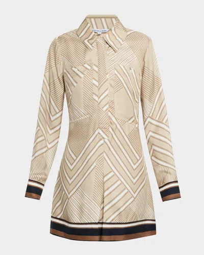 VERONICA BEARD PRYCE LONG-SLEEVE MINI SHIRTDRESS