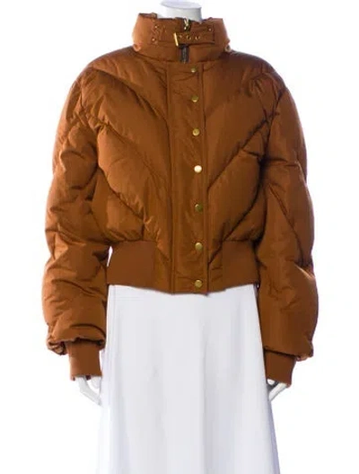 Pre-owned Veronica Beard Puffer Jacket In Brown