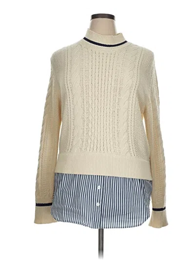 Pre-owned Veronica Beard Pullover Sweater In Ivory