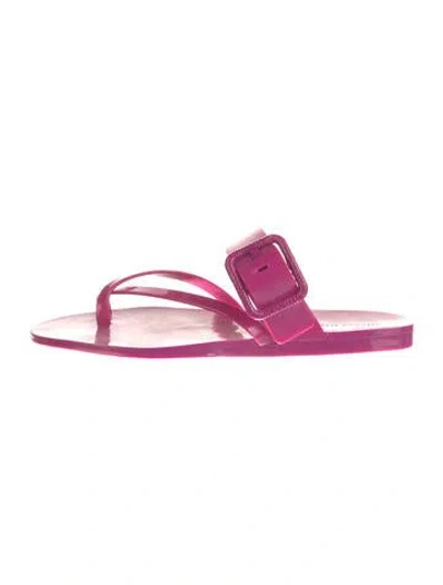 Pre-owned Veronica Beard Pvc Flip Flops In Pink