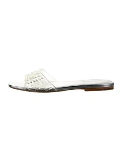 Pre-owned Veronica Beard Pvc Slides In Multicolor