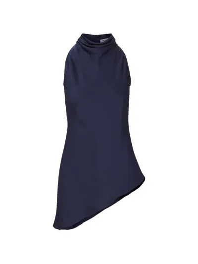 Veronica Beard Radford Asymmetric Top In Blue