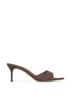 Veronica Beard Tia Sandals Espresso Tinted Raffia In Brown