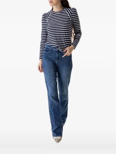 VERONICA BEARD RAGLAN-SLEEVE STRIPED T-SHIRT