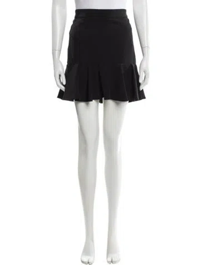 Pre-owned Veronica Beard Raw-edge Trim Mini Skirt W/ Tags In Gray