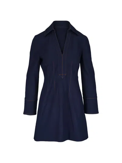 Veronica Beard Raymond Denim Mini Dress In Blue