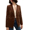 Veronica Beard Reagan Cotton Stretch Corduroy Dickey Jacket In Multi