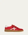Veronica Beard Reagan Sneaker In Poppy/coconut