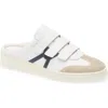 Veronica Beard Reagan Mixed Leather Triple-grip Mule Sneakers In Lily/eclipse