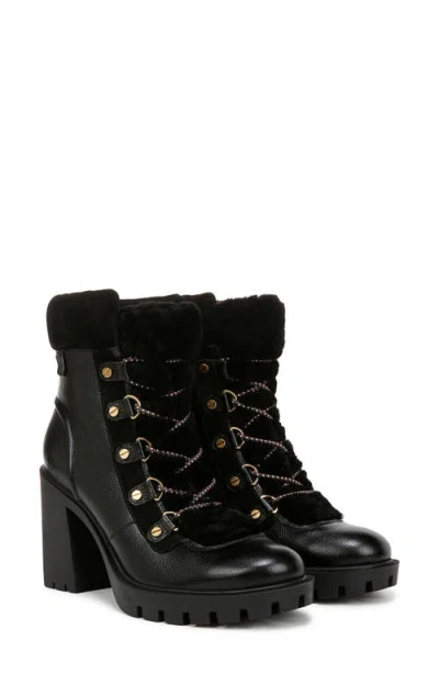 Veronica Beard Reece 2 Faux Fur Platform Bootie In Black