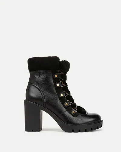Veronica Beard Reece Lug Bootie In Black