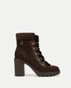 Veronica Beard Reece Lug Bootie In Espresso