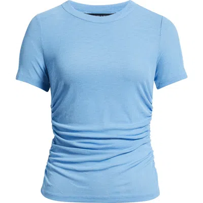 Veronica Beard Remus Ruched T-shirt In Blue